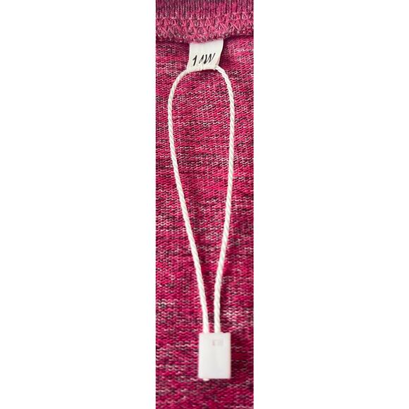 NO MFG. TAG LONG RAGLAN SLV CREW NECK TOP, WOMENS, 14W, VARIEGATED PINK & WHITE - Picture 8 of 10